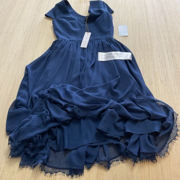 NEW Dress the Population Corey Dress in Pacific BlueSize XXS Short Sleeve - Picture 9 of 12